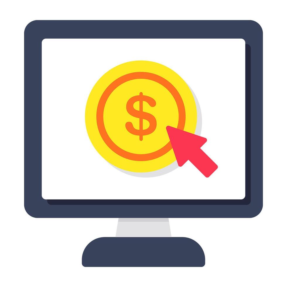 Perfect design icon of pay per click vector