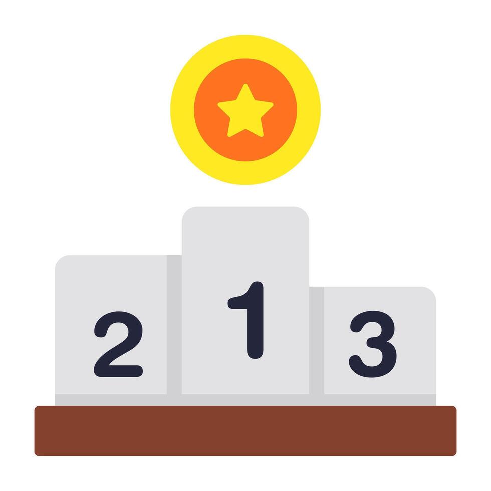 A trendy design icon of leadboard vector
