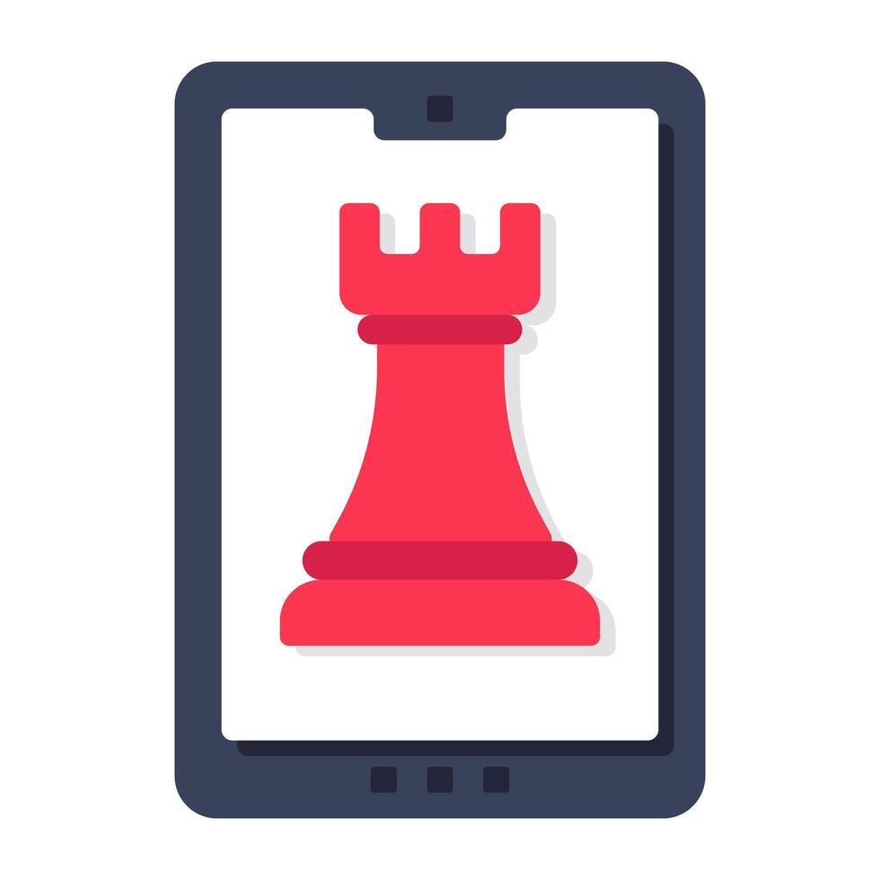 A beautiful design icon of mobile strategy vector