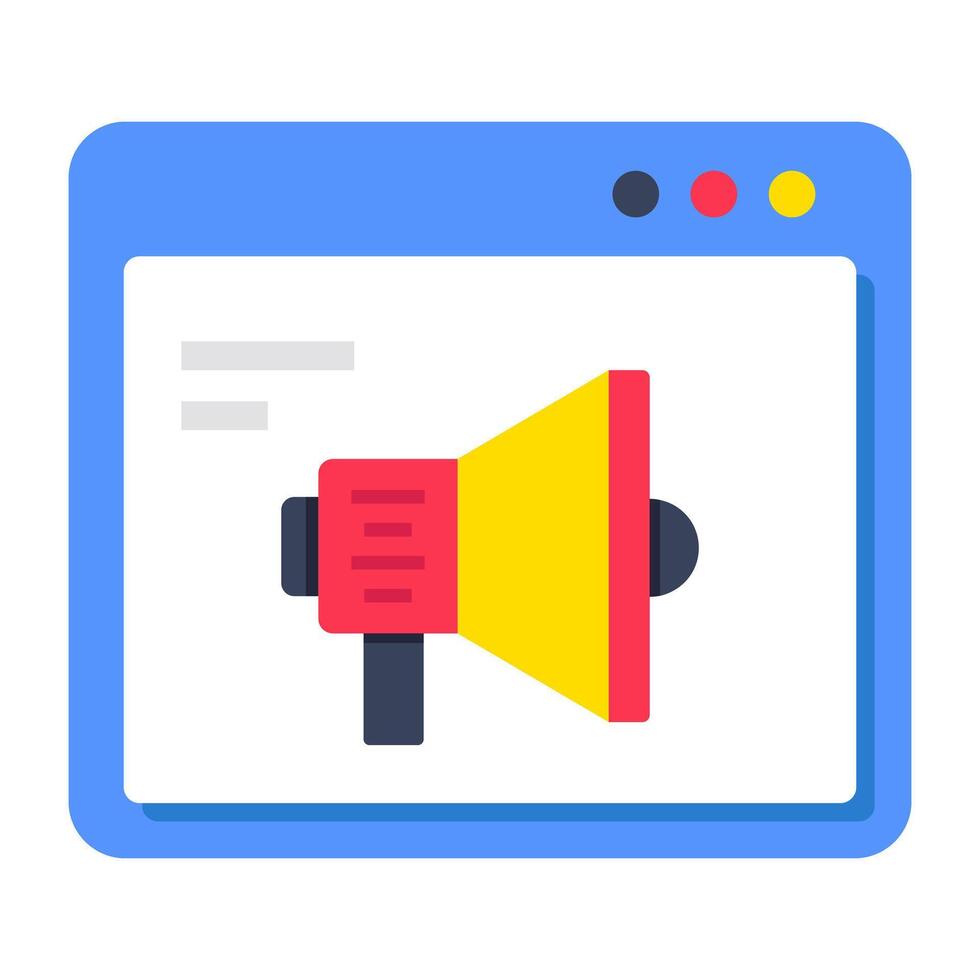 An icon design of web Promotion vector
