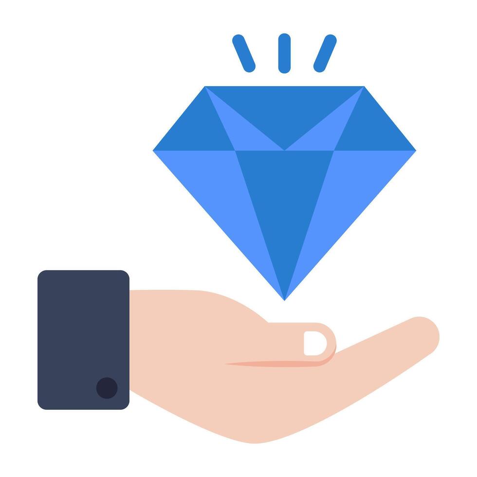 Perfect design icon of diamond care vector