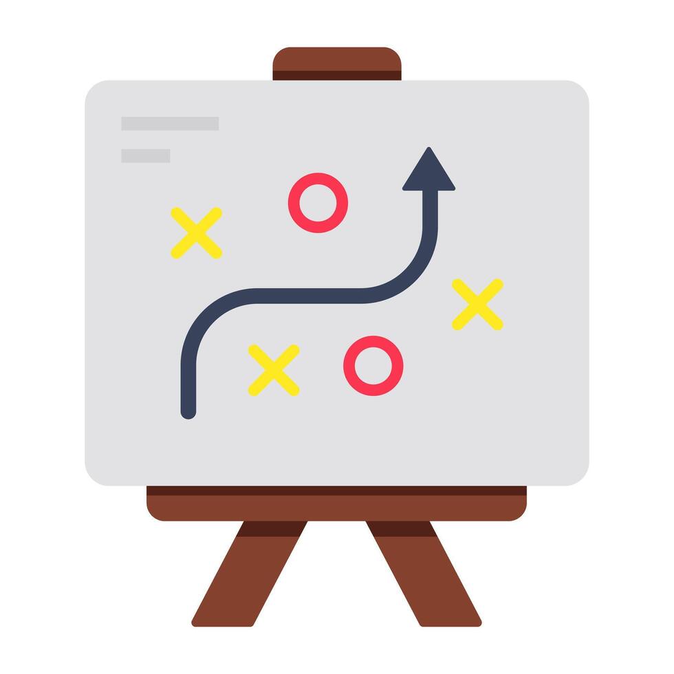 An icon design of business presentation vector