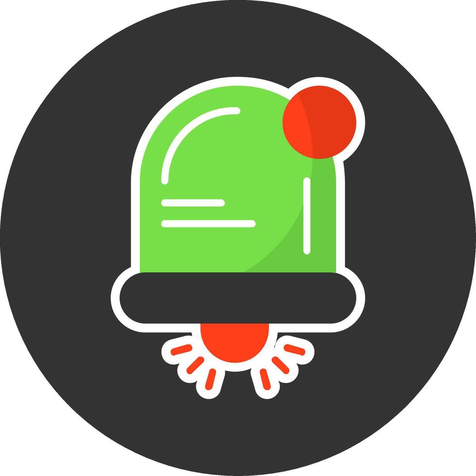 Notification Flat Grey Circle Style Icon vector