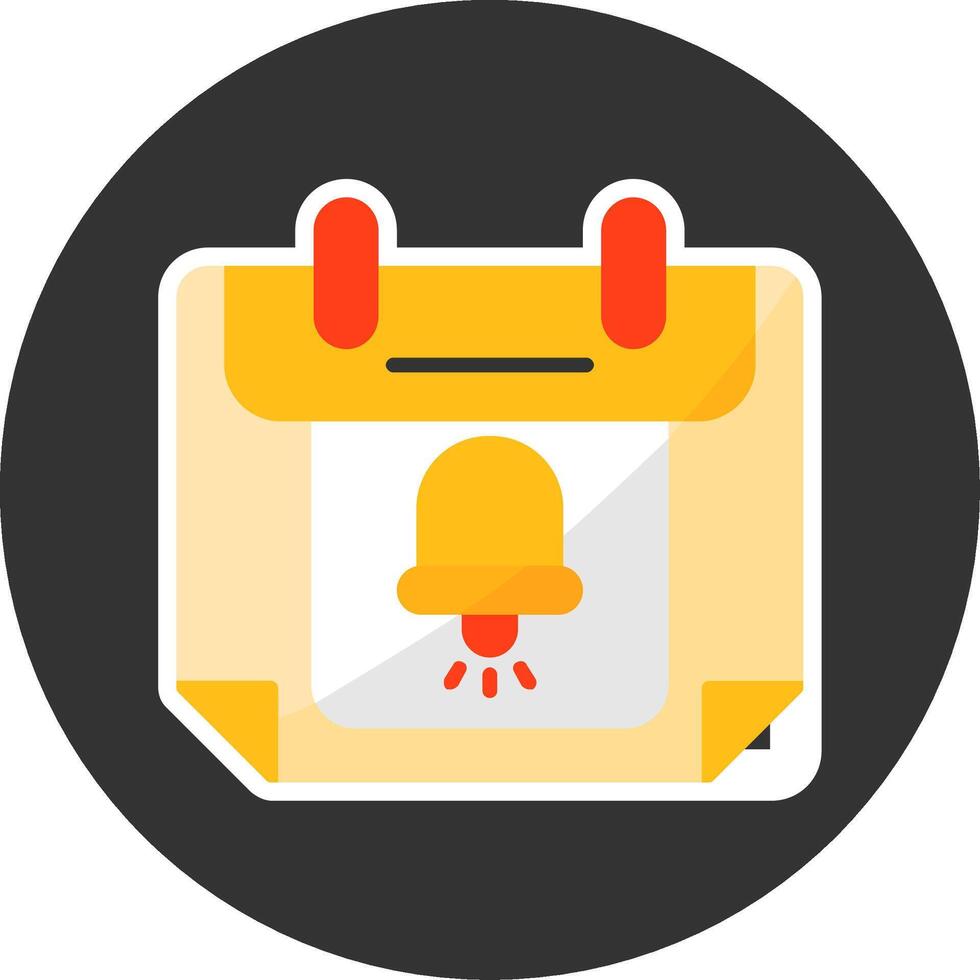 Reminder Flat Grey Circle Style Icon vector