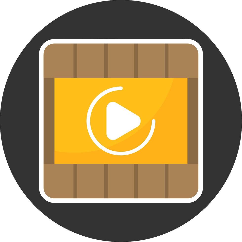 Media Playing Flat Grey Circle Style Icon vector