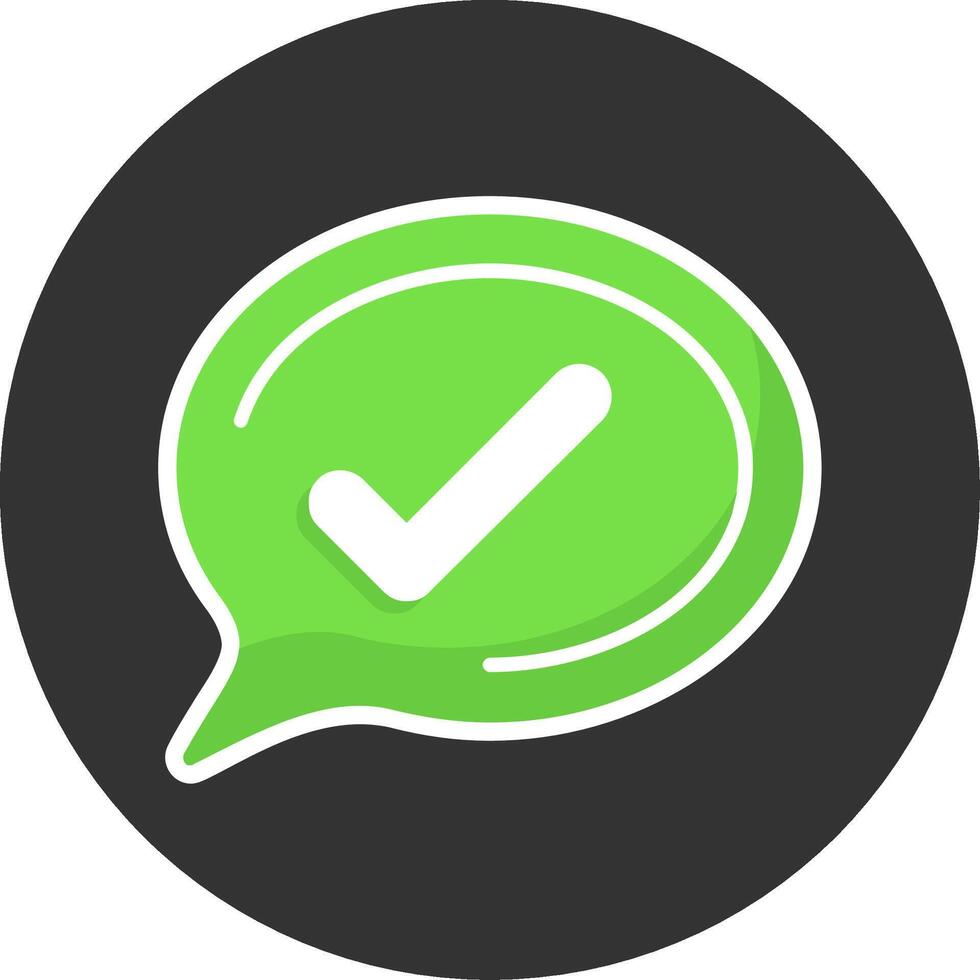 Checkmark Flat Grey Circle Style Icon vector