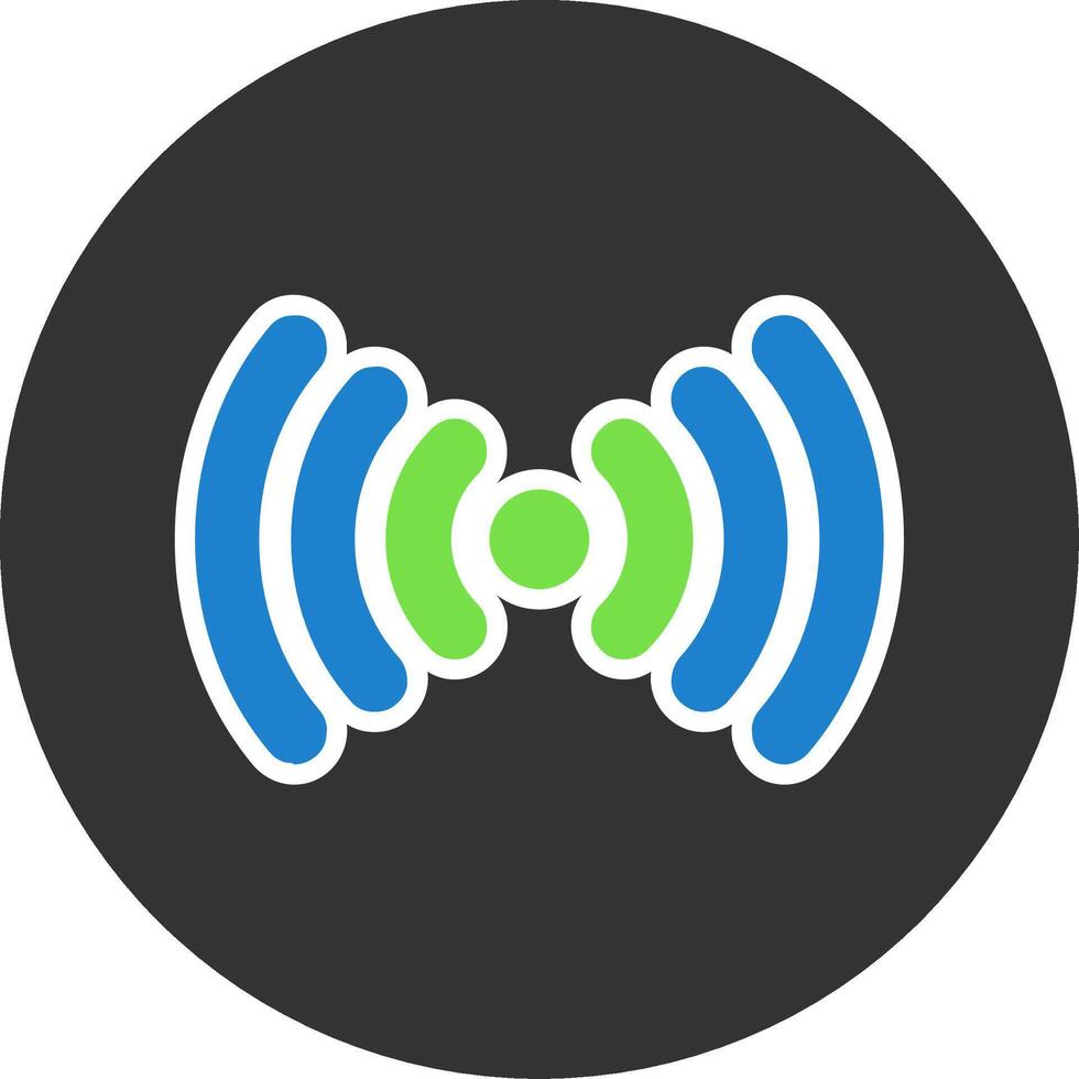 Signal Flat Grey Circle Style Icon vector
