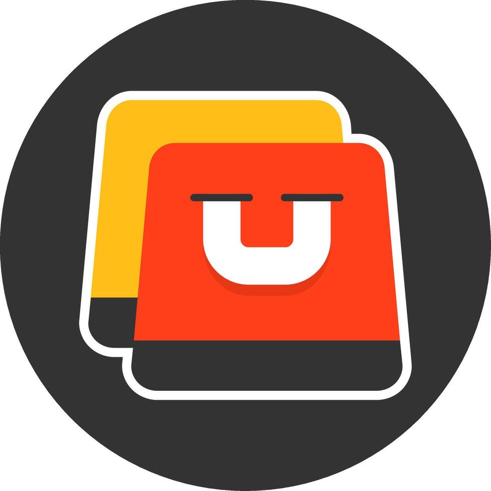 Shopping Flat Grey Circle Style Icon vector