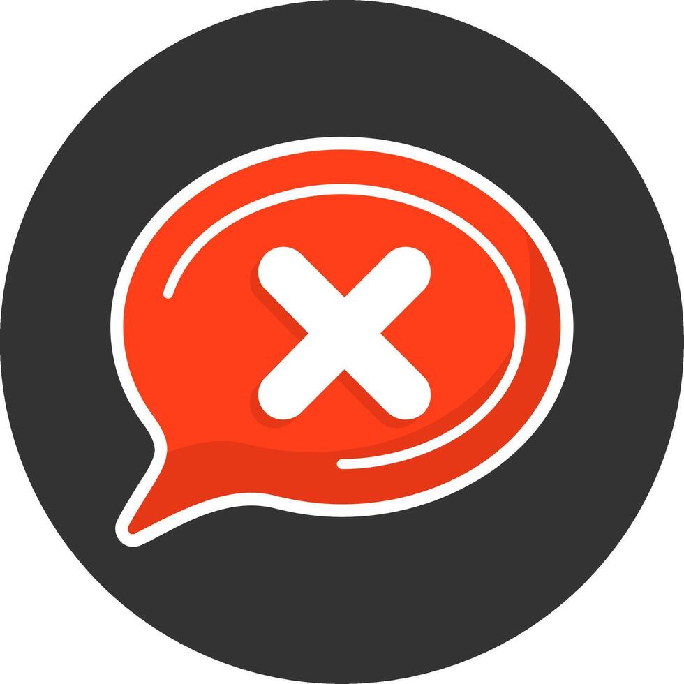 Cross Flat Grey Circle Style Icon vector