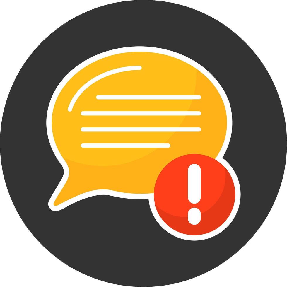 Warning Flat Grey Circle Style Icon vector