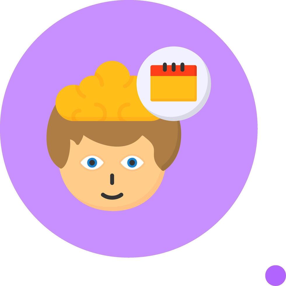 Calendar Flat Long Shadow Style Icon vector