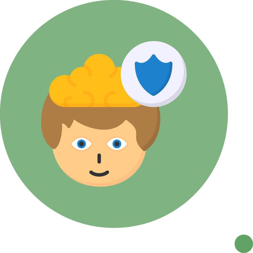Security Flat Long Shadow Style Icon vector