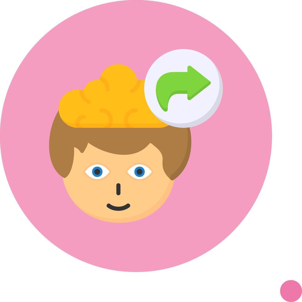 Redo Flat Long Shadow Style Icon vector