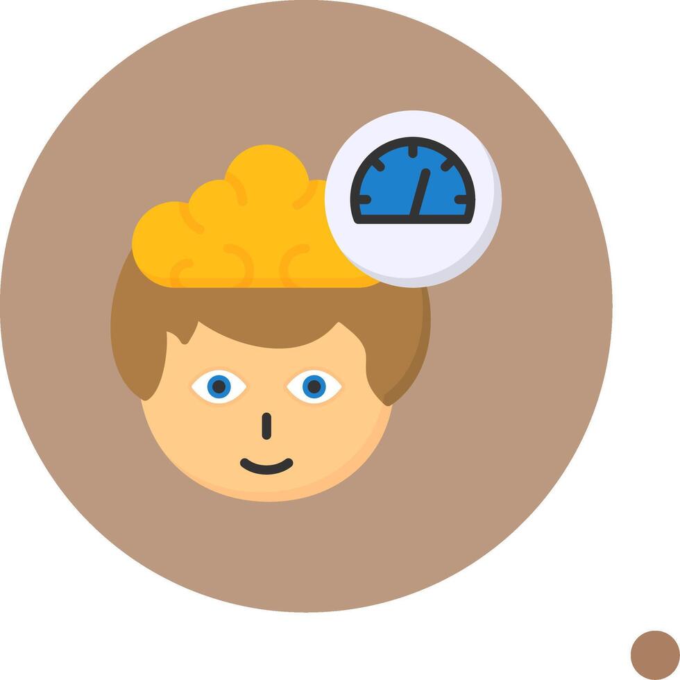 Speed Flat Long Shadow Style Icon vector