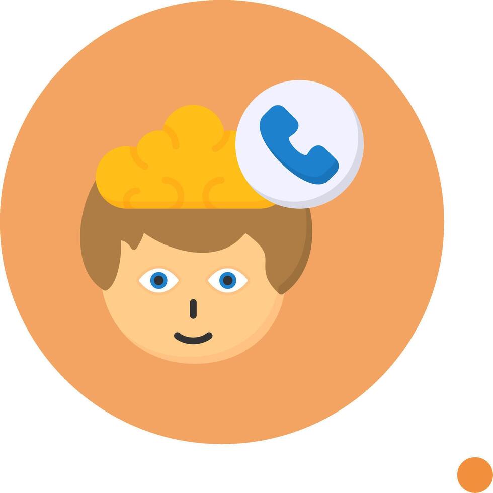 Phone Flat Long Shadow Style Icon vector
