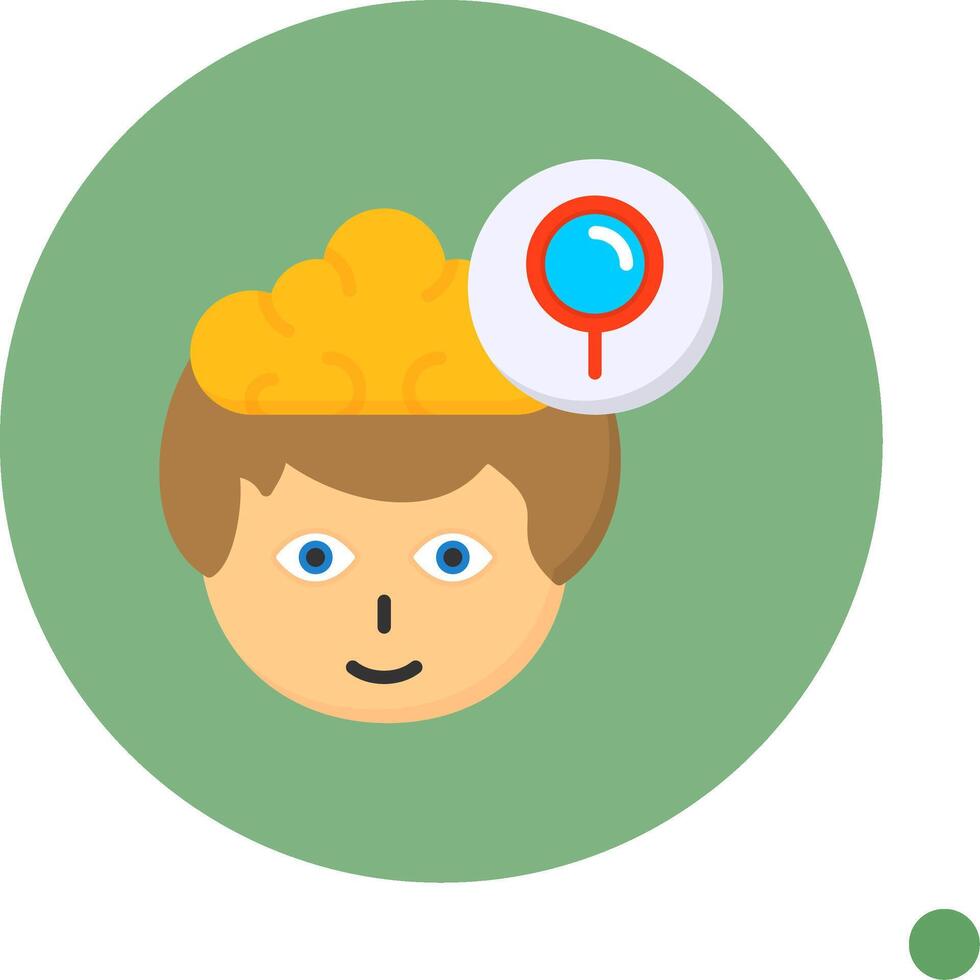 Search Flat Long Shadow Style Icon vector