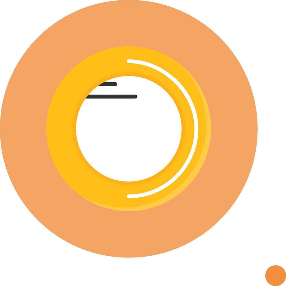 Coin Flat Long Shadow Style Icon vector