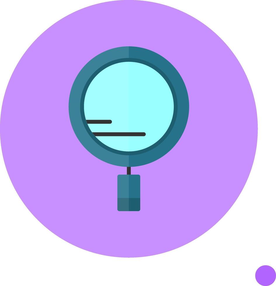 Search Flat Long Shadow Style Icon vector
