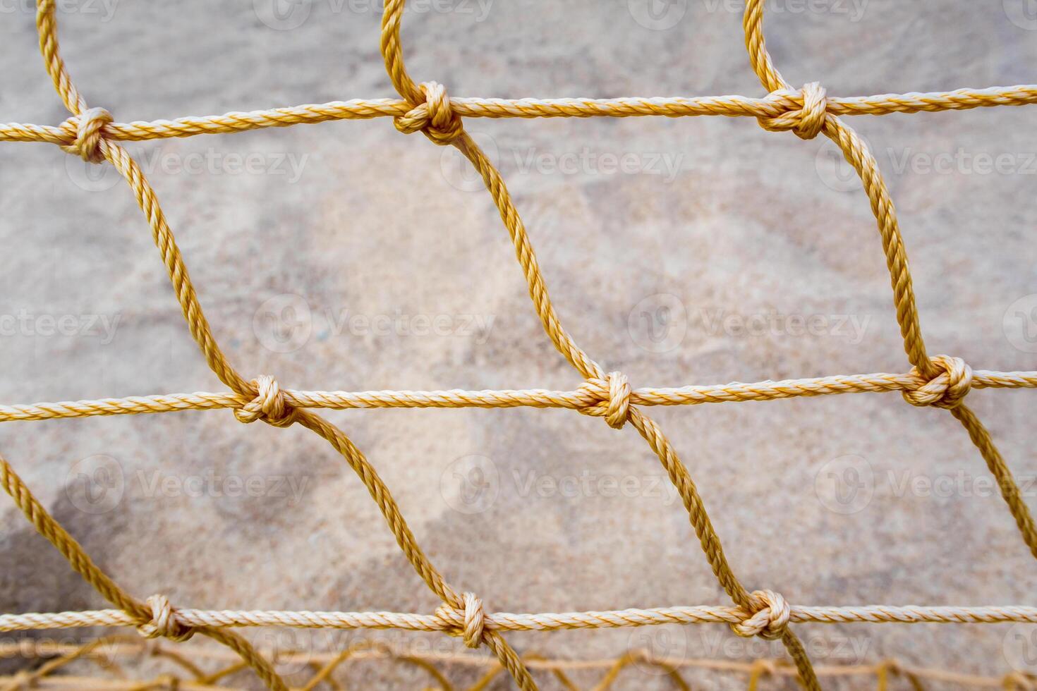 Mesh net of beach volleyball photo