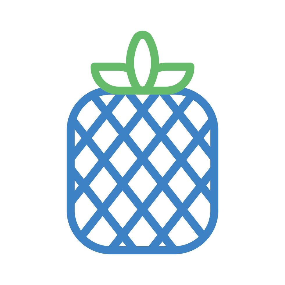 Pineapple fruit icon. Concept of healthy eating and tropical fruit. vector