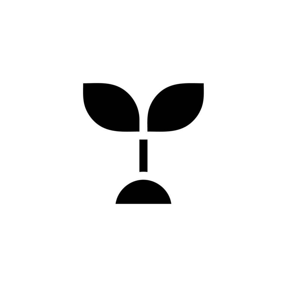 Abstract sprout logo. Concept of growth, development, and ecology. vector