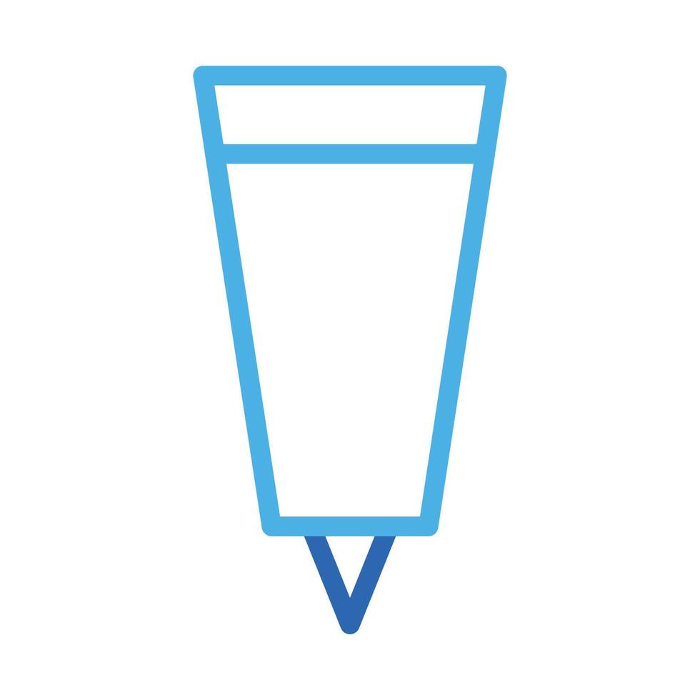Blue marker pen icon. Concept of writing, drawing, and highlighting. vector