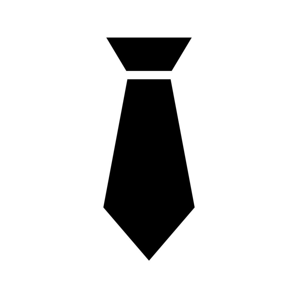 Black tie icon. Concept of formal wear, business attire, and elegance. vector