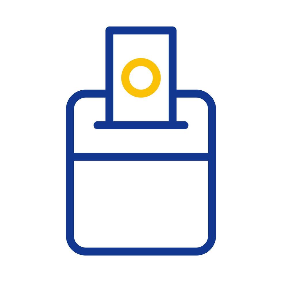 Ballot box icon. Concept of voting, election, democracy, and participation. vector