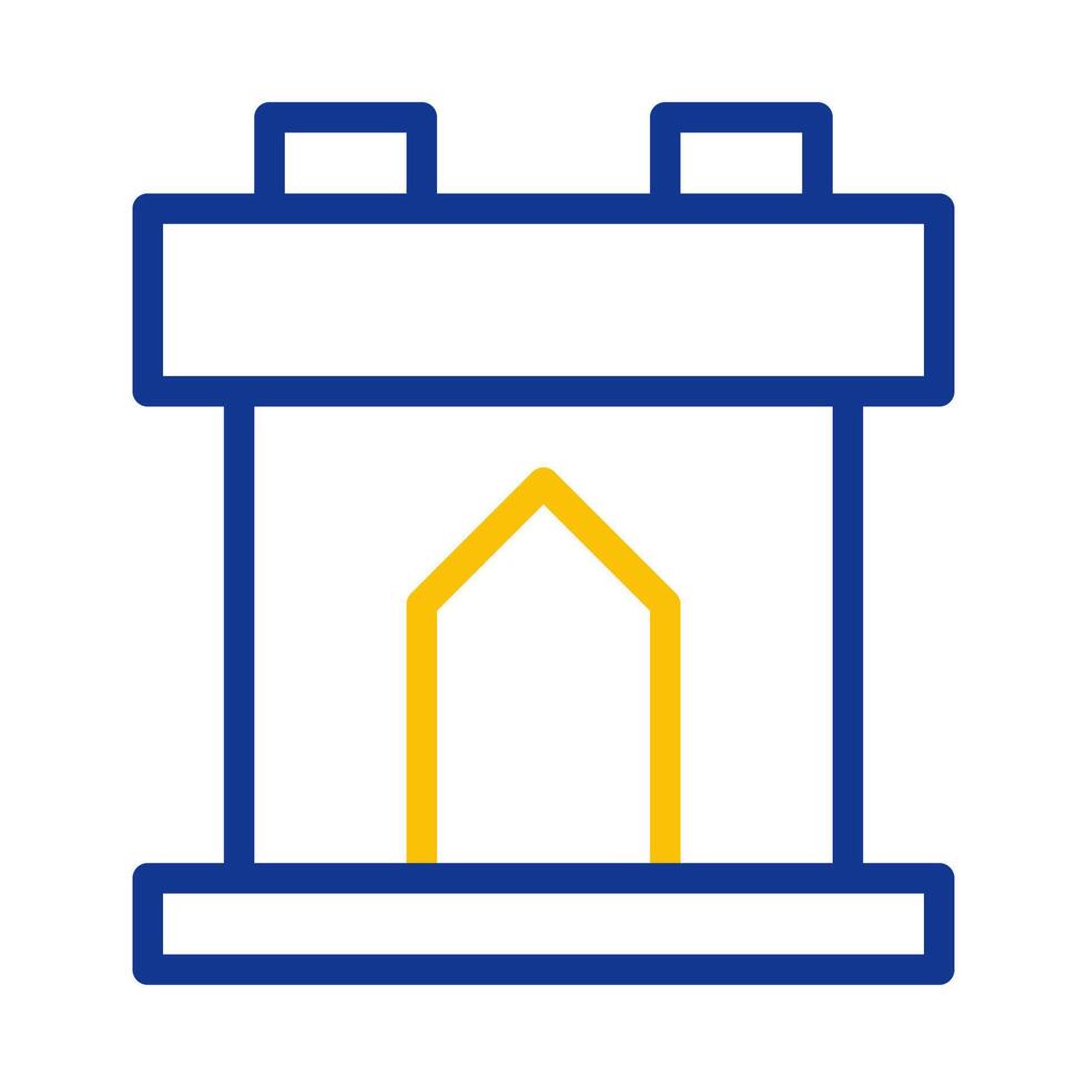 Castle tower icon. Concept of security, protection, and defense. vector
