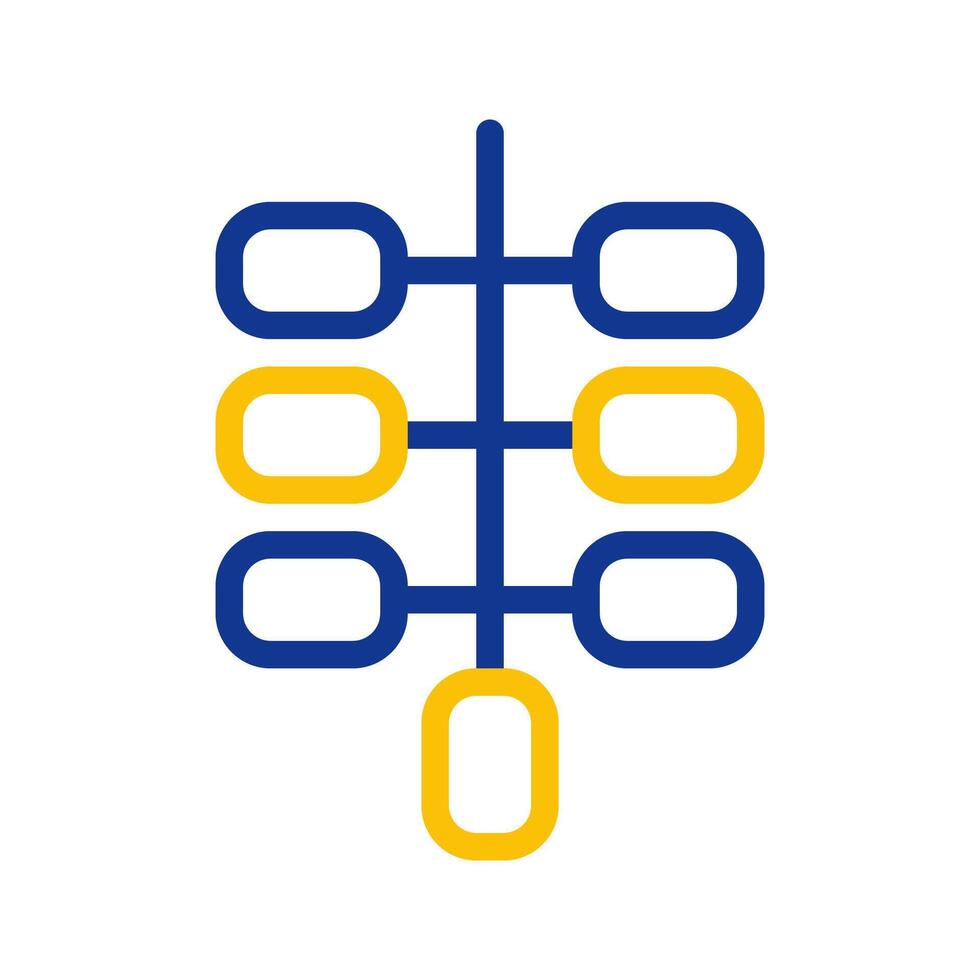 Abstract organization chart. Concept of hierarchy, structure, and management. vector