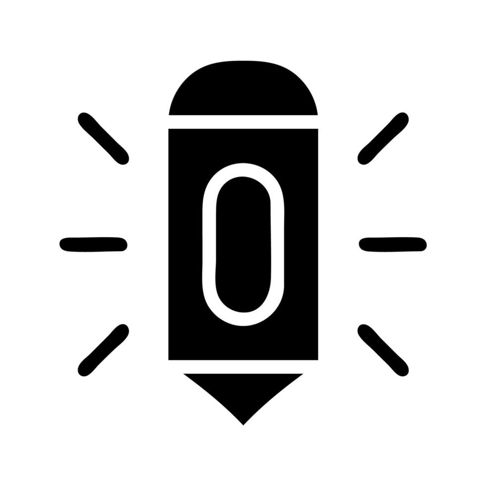 Stylized Firefly Insect Icon. Concept of Nature, Summer, and Night. vector