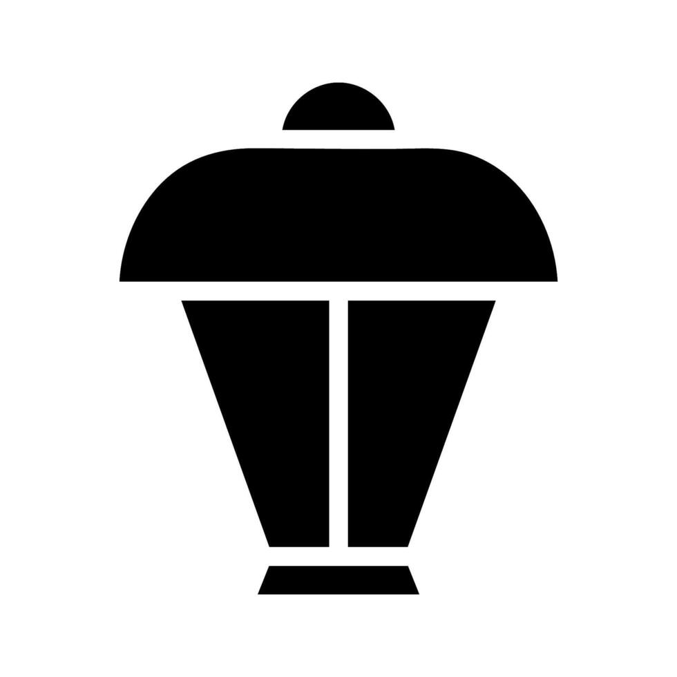 Street lamp icon. Concept of lighting, illumination, and urban design. vector