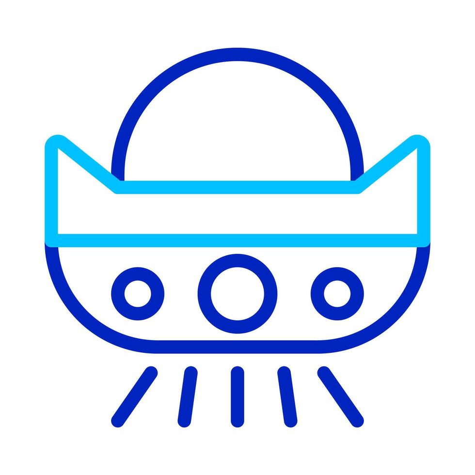 UFO icon. Concept of alien, extraterrestrial, and unidentified flying object. vector