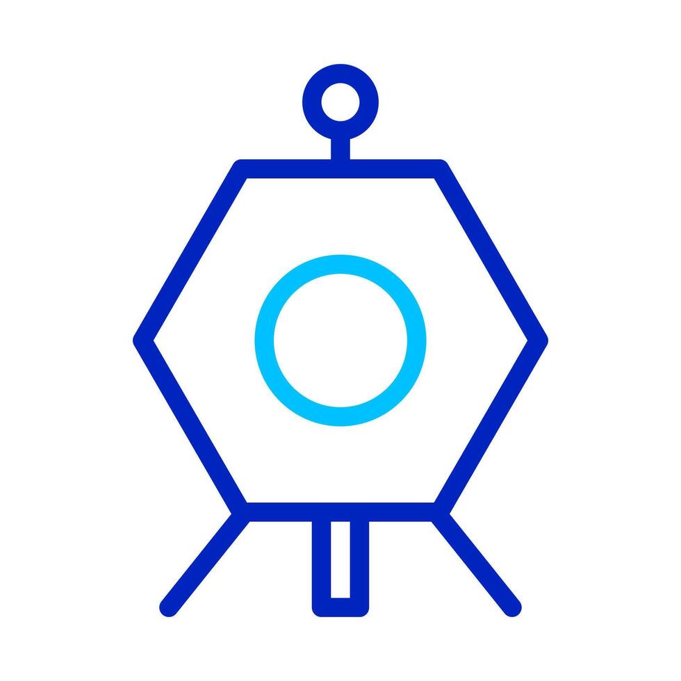 Hexagon Satellite Icon. Concept of Space Exploration and Technology. vector