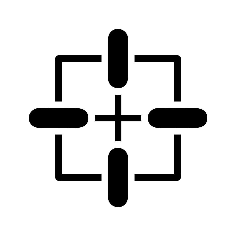 Target aim icon. Concept of focus, goal, and accuracy. vector