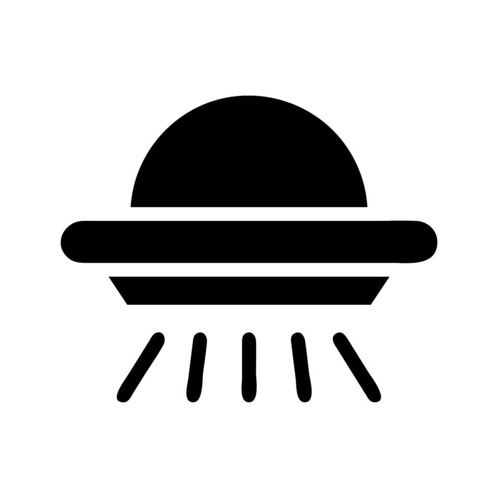 UFO icon, alien spaceship concept. Extraterrestrial life and unidentified flying object. vector