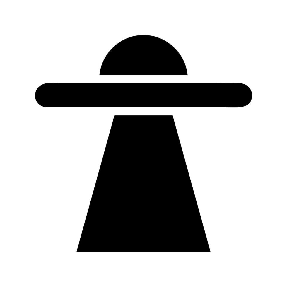 UFO icon. Concept of alien, extraterrestrial, and unidentified flying object. vector