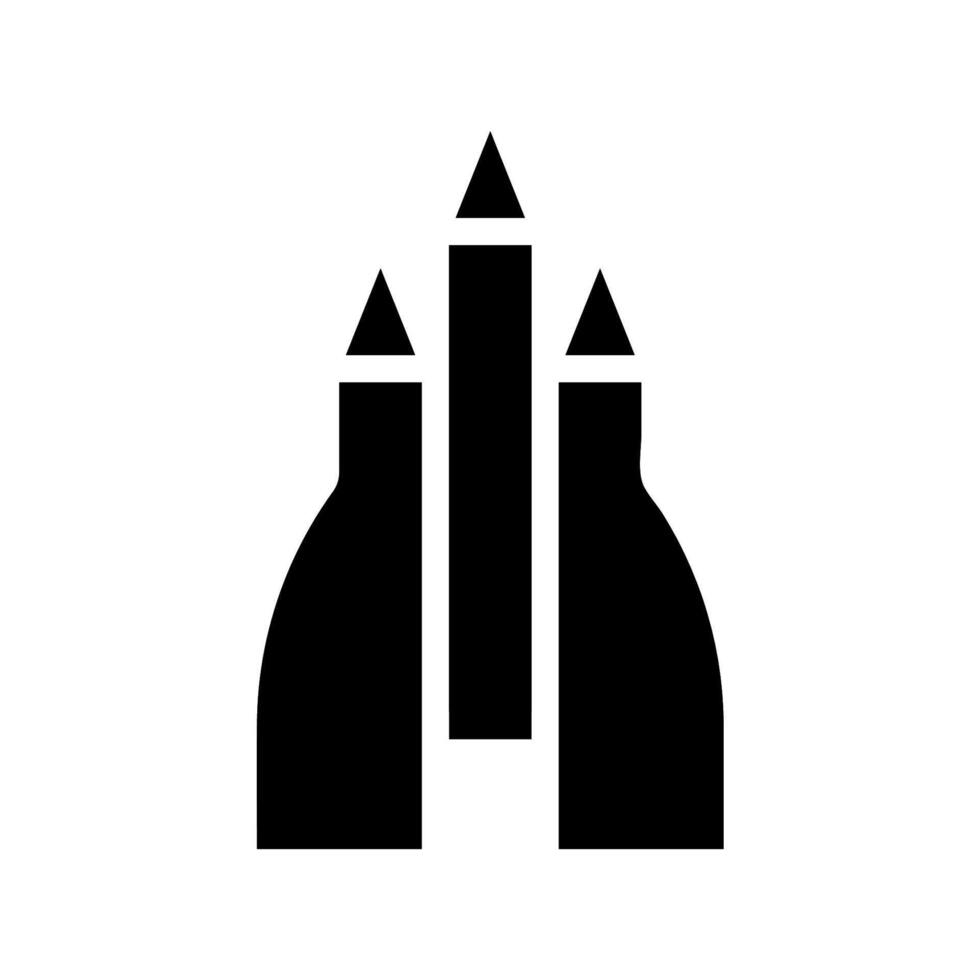Rocket ship abstract logo. Concept of startup, launch, and innovation. vector