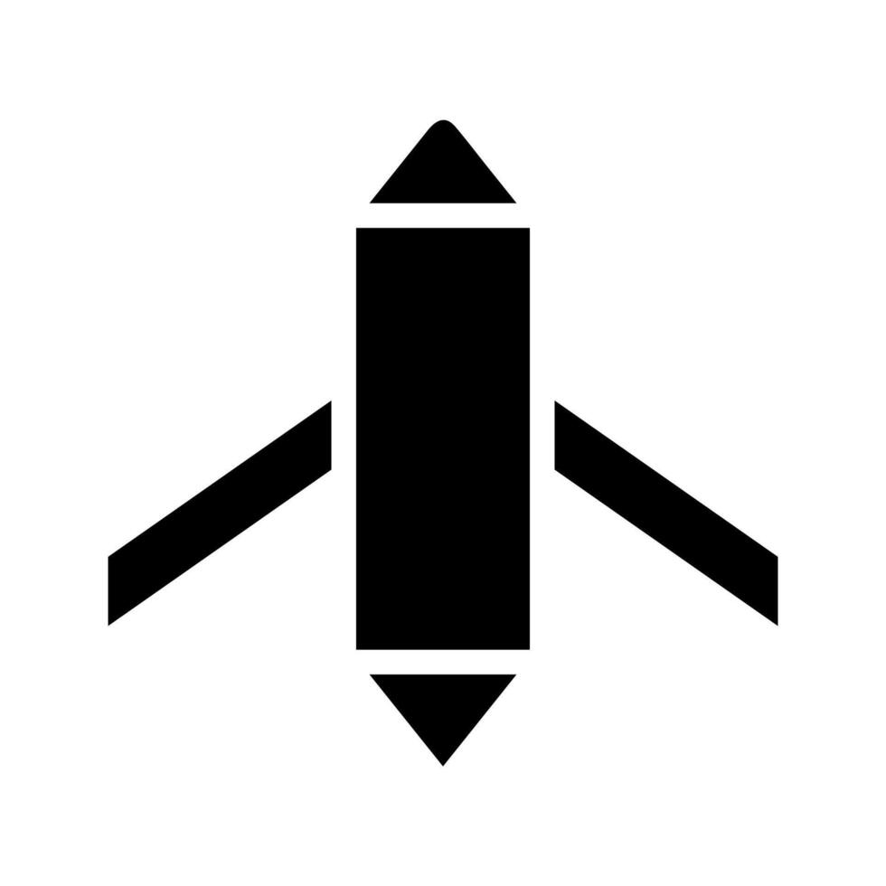 Abstract geometric rocket symbol. Concept of startup, launch, and innovation. vector