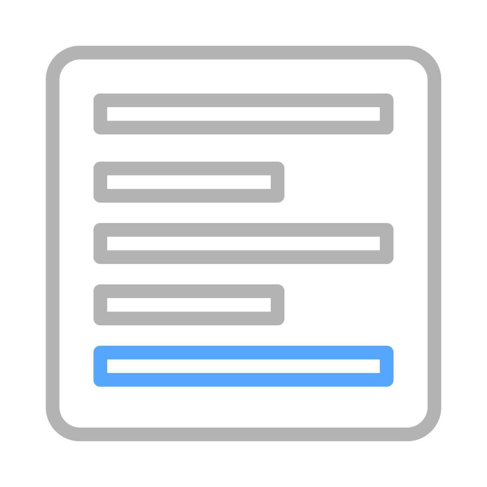Document icon with text lines. Concept of writing, editing, and communication. vector