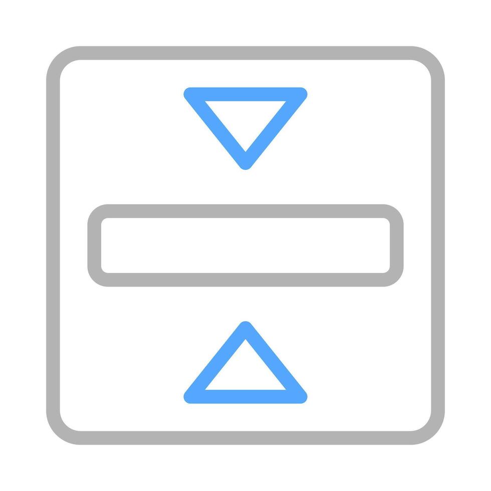 Vertical scroll icon, direction arrows, concept of navigation and orientation. vector