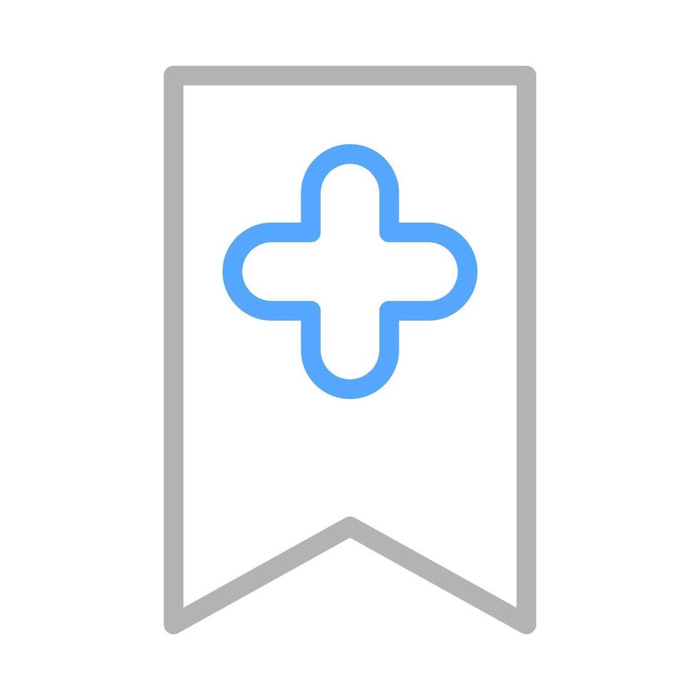 Bookmark with plus sign. Concept of add, save, and favorite. vector