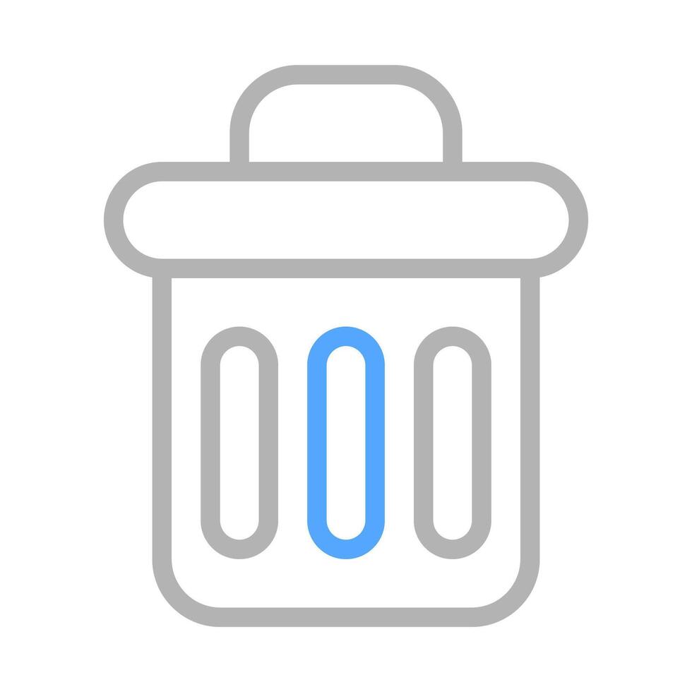 Trash can icon. Concept of waste, disposal, and recycling. vector