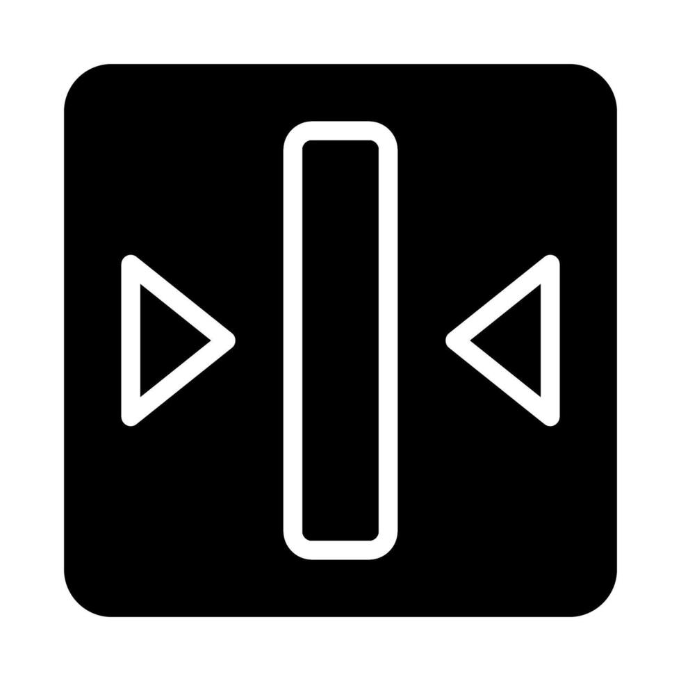 Reflect Vertical Icon, Design Concept. vector
