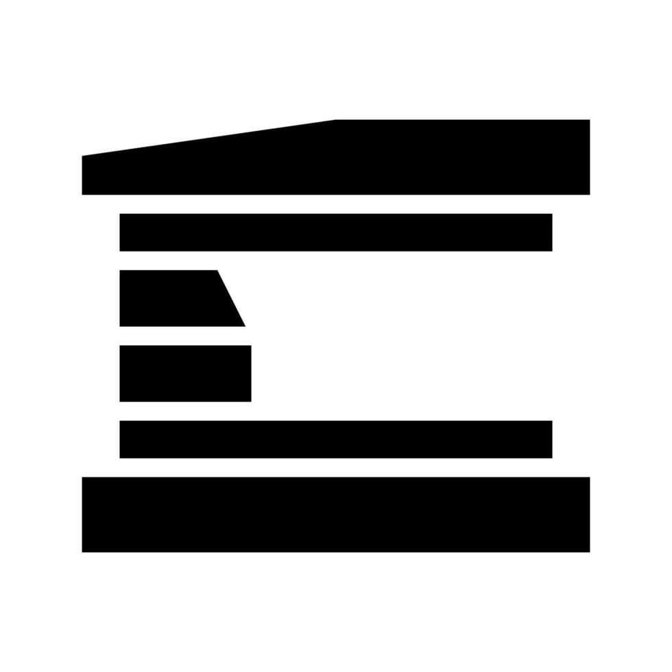 Abstract geometric shape, concept of modern art and minimalism. vector