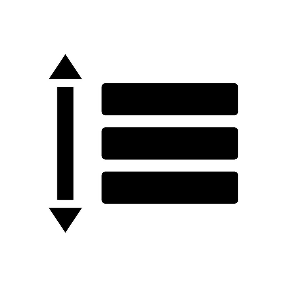 Data sorting icon. Concept of organization, classification, and arrangement. vector