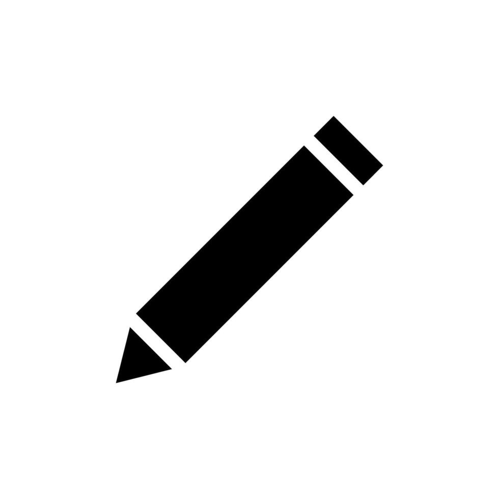Pencil icon illustration. Concept of writing, drawing, and editing. vector