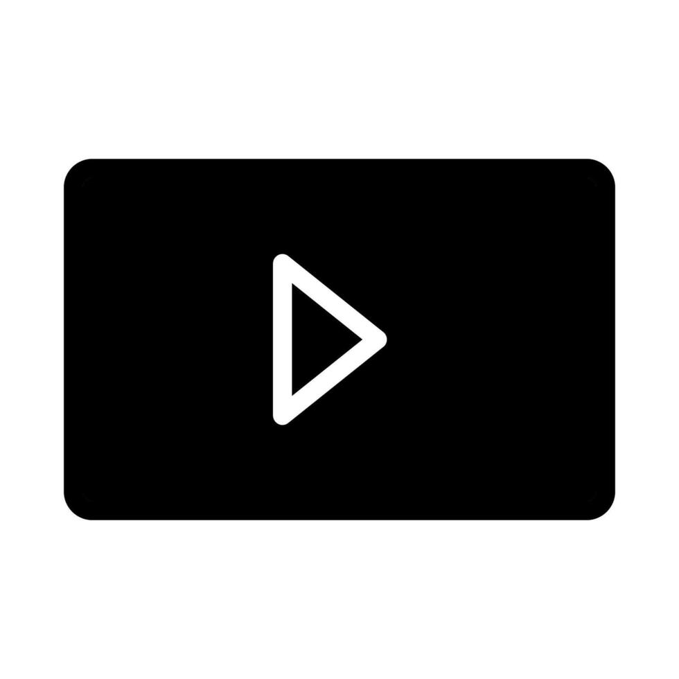play button icon. Concept of streaming, multimedia, and entertainment. vector