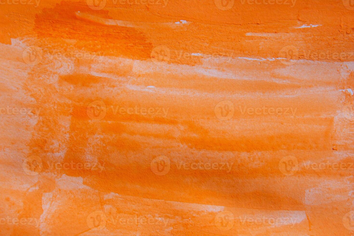 Orange watercolor paint texture background photo