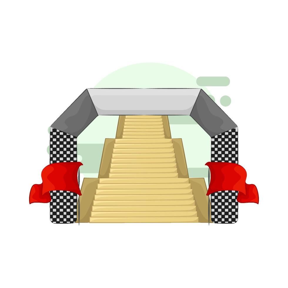 ladder with finish gate vector